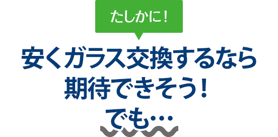 たしかに！ 安くガラス交換するなら兄弟自動車ボデー修理工場さんは期待できそう！でも…